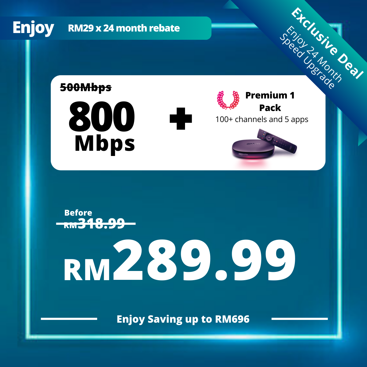 Astro Fibre 500 Mbps + Premium Pack 1