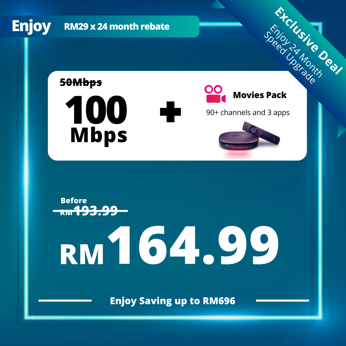 Astro Fibre 50 Mbps + Movies Pack